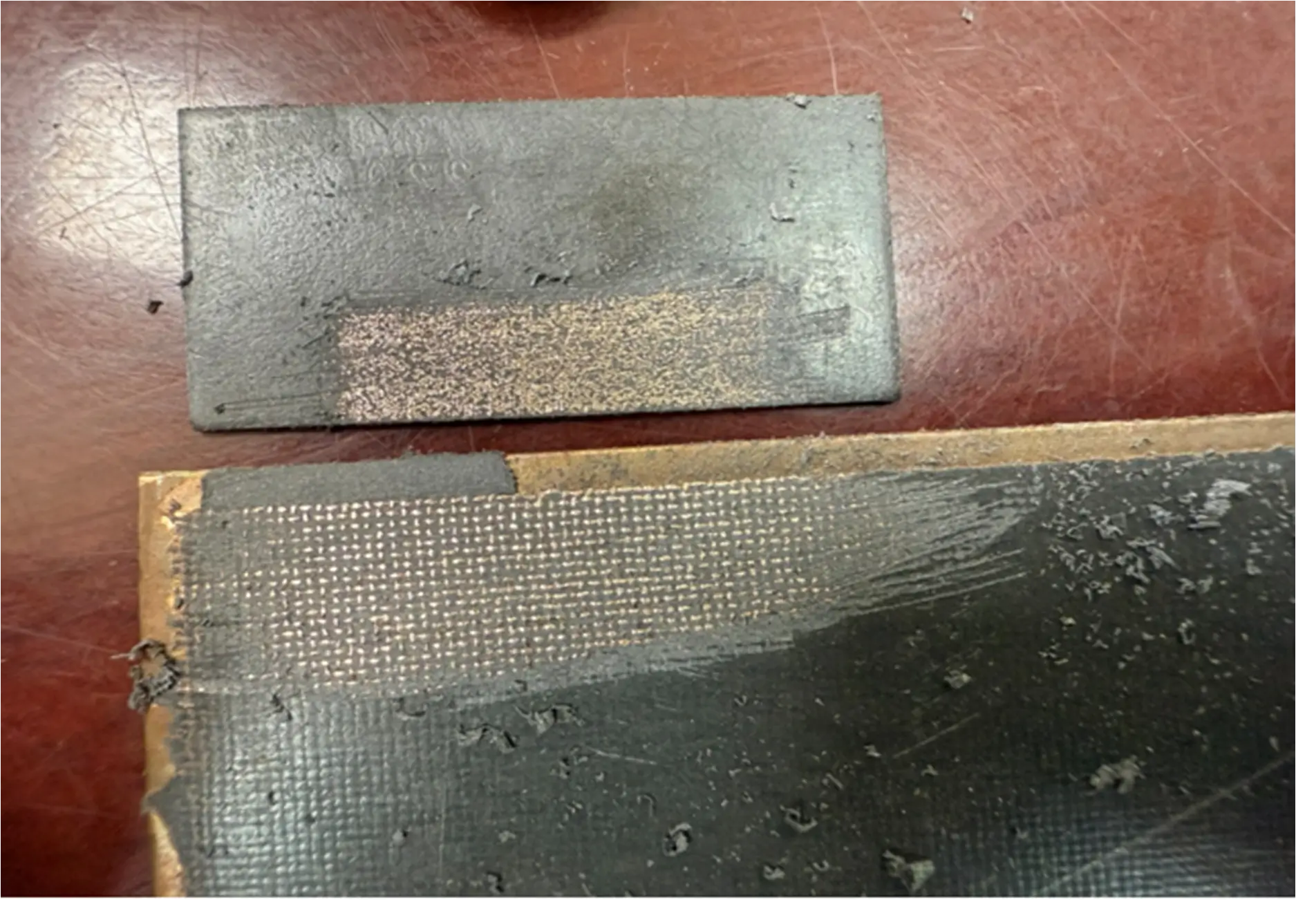 PTFE composite surface — steel-backed self-lubricating bearing layer for transmission oil pump bushings